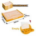 Caja organizador plastico 12" 305x330x65mm INGCO