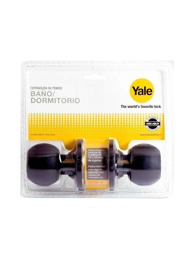 Cerradura cilindrica NEGRO oficina/dormitorio - YALE
