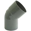 Codo sanitario gris 40x45°