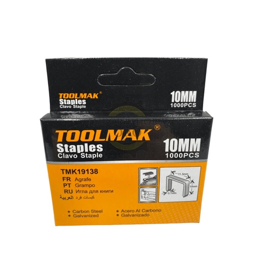 Corchetes 10mm - TOOLMAK