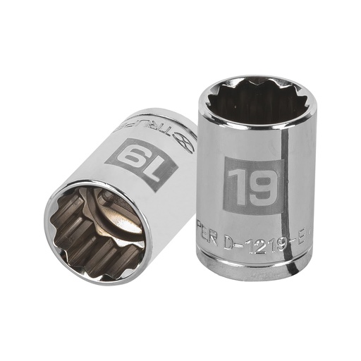 Dado poligonal 1/2" 19mm - TRUPER