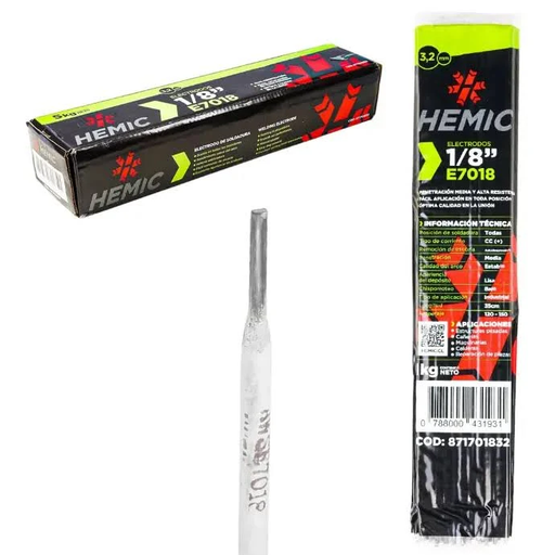 [GEHO3075] Electrodo 7018 1/8 - HEMIC