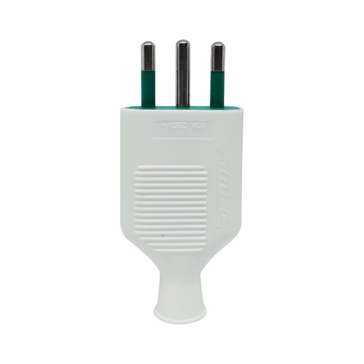 [TOLE3823] Enchufe volante profesional BLANCO 10A 2P + T - MEC
