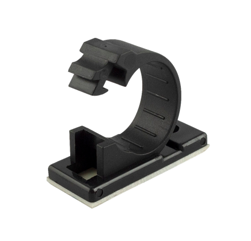 [BADE9664] Abrazadera de sujetacion 12mm UNIDAD autoadhesiva y tornillo - MEC