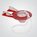 [FLCO6068] Flapper con cadena plastica, borde rojo