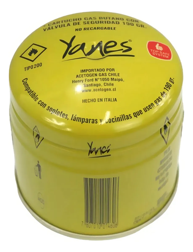 [GABU0689] Gas butano 190gr - YANES