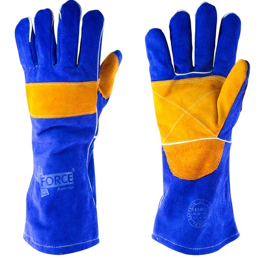 [GUDE3104] Guante soldador hilo klevar AZUL L-350 - FORCE