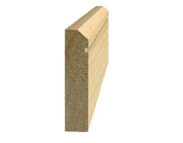 [GP21] Guardapolvo pino finger join chaflan/canteria 13x70x3000