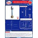 [GUPA0786] Guia para porton simple 126mm/ 5"x 1/2" LIOI UNIDAD