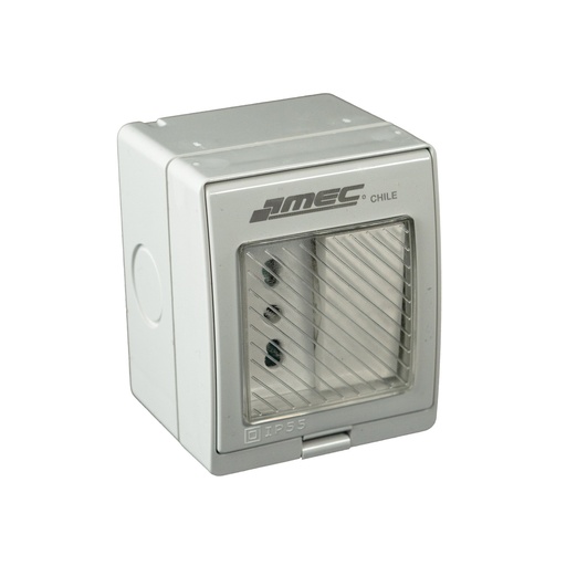 [FLHI0587] Interruptor 9/12 + tomacorriente 10/16A hidrobox - MEC