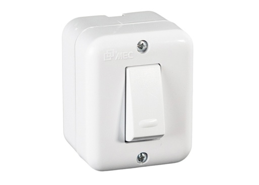 [INSO0882] Interruptor sobrepuesto 9/12 blanco armado 16A Aris pro - MEC