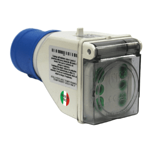 [TOMA3688] Adaptador Industrial IP44 2X 2P+T 10/16A 250V - LEXO