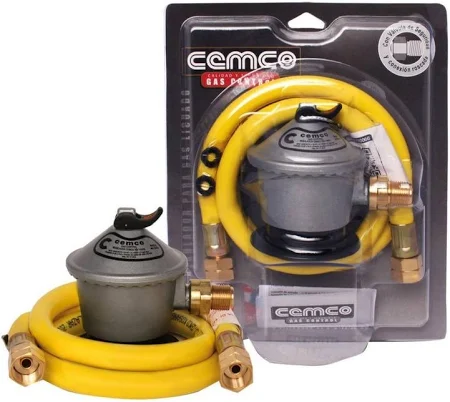[REPA1739] Kit regulador + manguera gas 3/8 Hilo IZQ. - CEMCO