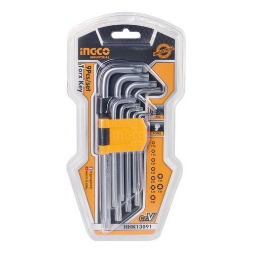 [LLTO3879] Llave torx industrial 9 pzs - INGCO