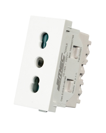 [IN120864] Modulo tomacorriente hidrobox 10/16A CLARO - MEC
