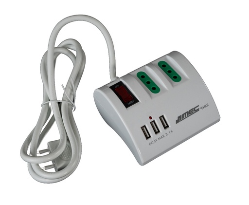 [ALMU9529] Alargador de escritorio AC/USB 3.1 - MEC