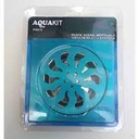 [PIAC1586] Pileta acero inoxidable 15x15cm rejilla redonda AQUAKIT