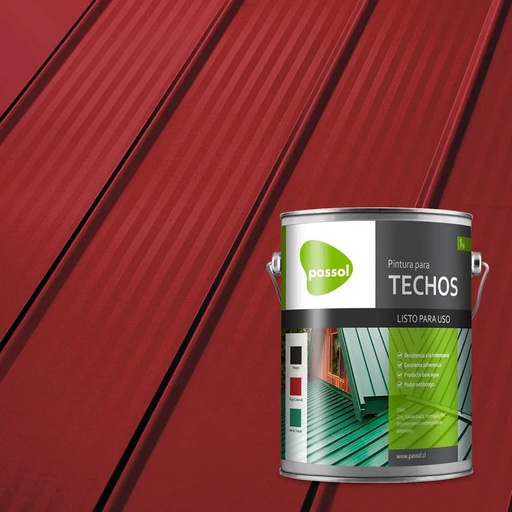 Pintura para techo ROJO galón - PASSOL