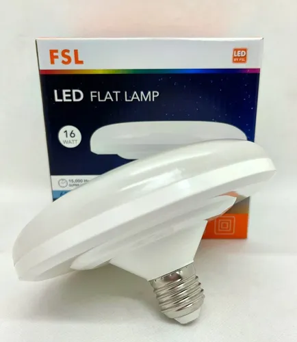 [TOPU6020] Ampolleta Led Plana Flat E27 22W luz fría - FSL