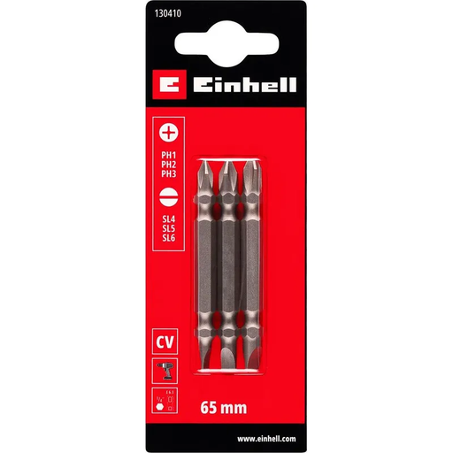[TOMA3690] Set 3 puntas doble 65mm - EINHELL
