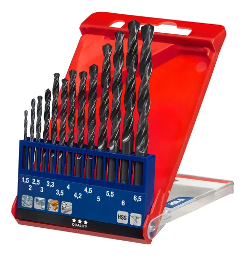 Set de 13 brocas metal 1.5 a 6.5mm - KWB