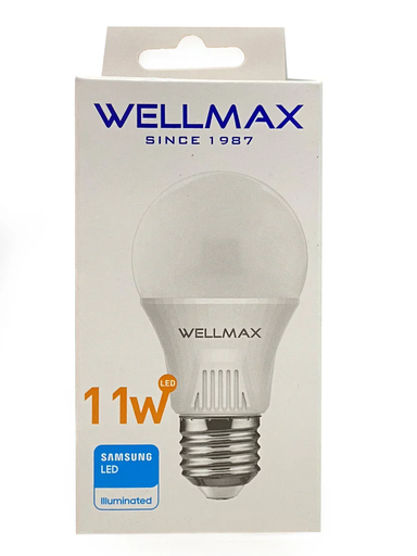 [MAGR3307] Ampolleta led 11W E27 6500K CÁLIDO - WELLMAX