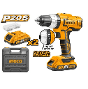 [TAPE2060] Taladro percutor industrial+ 2BAT 2AH Y CARG RAPIDO 20V/13mm INGCO