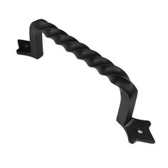 Tirador manilla torcida simple 6" NEGRO