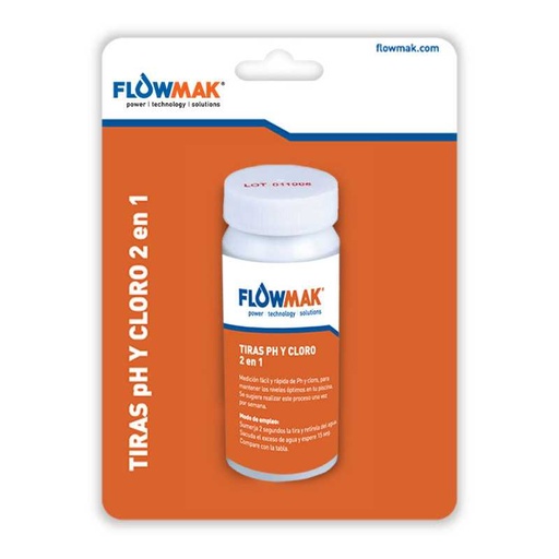 [TUPV2381] Tiras Ph y Cloro 2 en 1 - FLOWMAK