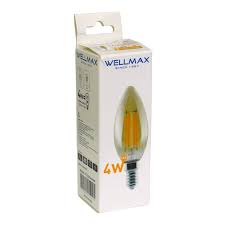 ampolleta deco filamento vela 4W E14 LED WELLMAX