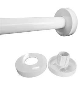 Barra Plastificada Blanca ABS 1.2 MTS C/FLANCH. C/TO LIOIRN