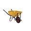 [CACO2867] carretilla compensada heavy duty c/ rueda pantanera 90L amarillo LIOI