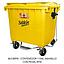 [CO112927] contenedor 1100lt amarillo con pedal SULO