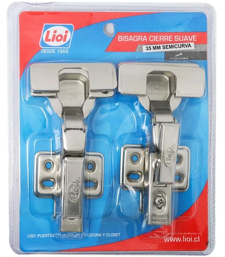 [BRSD6606] Bisagra reten 35mm RECTA cierre suave - LIOI