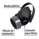[REFI6582] respirador 1 filtro s/cartucho PRETUL
