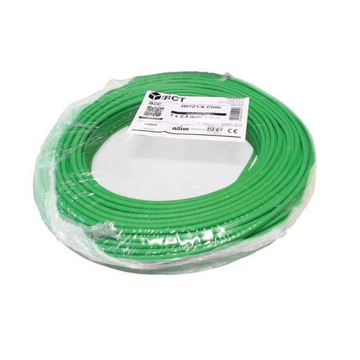 [TUPV3718] CABLE EVA 1.5mm H07Z1-K ROLLO VERDE 50 MTS
