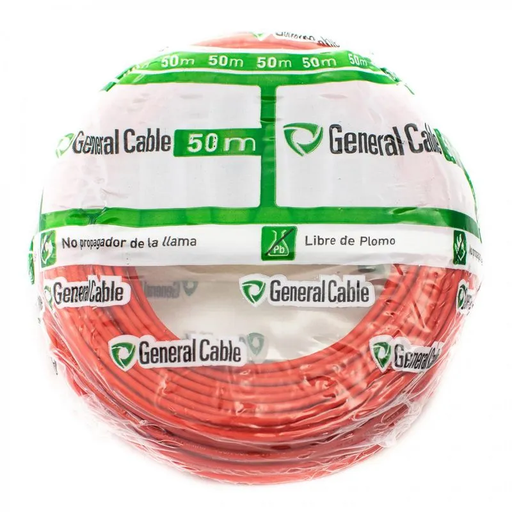[TUPV3716] CABLE EVA 2.5mm H07Z1-K ROLLO ROJO 50 MTS