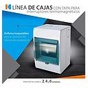 [CATE9894] Caja p/termicos 3 y 4 modulos C/tapa KALOP