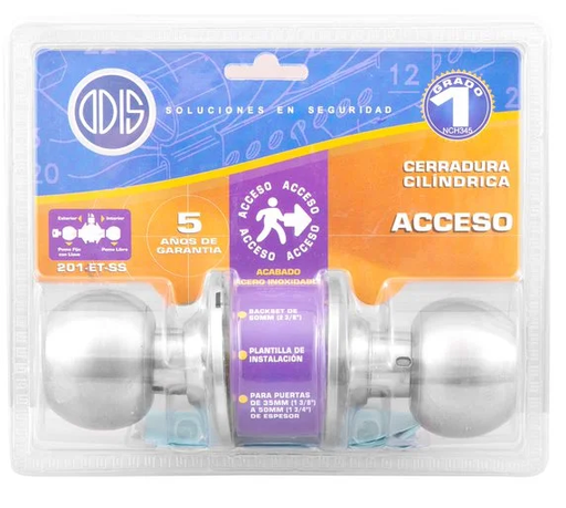 [COMA6682] Cerradura cilindrica inox. ACCESO 201  - ODIS
